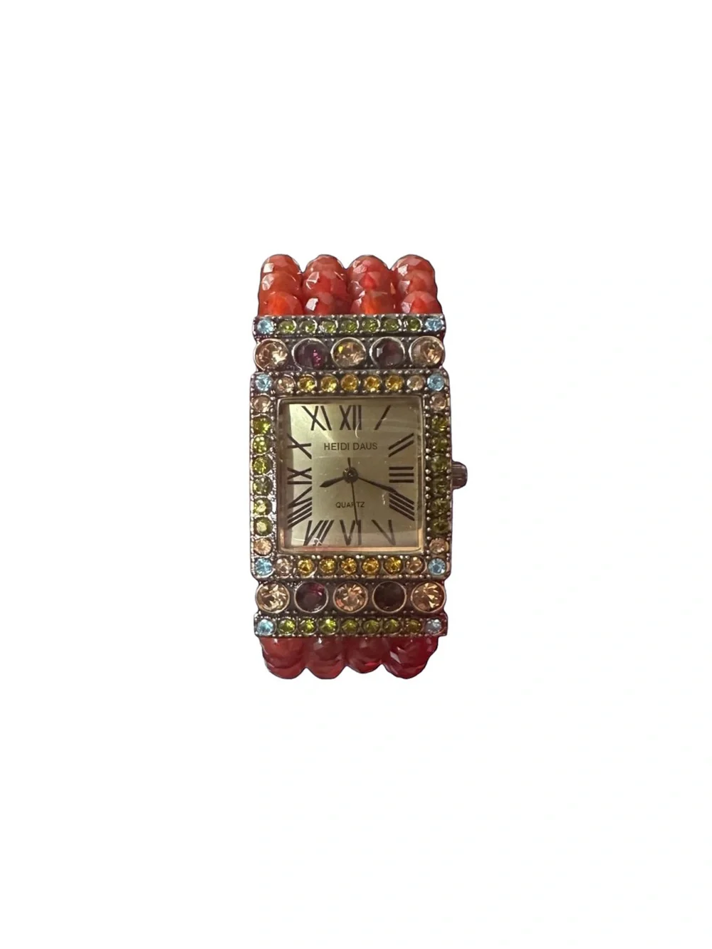 Heidi Daus vibrant red
